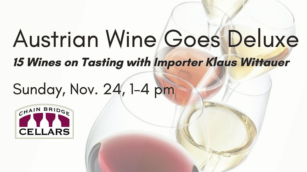 Austrian Wine Goes Deluxe with 15 Wines - and Klaus!