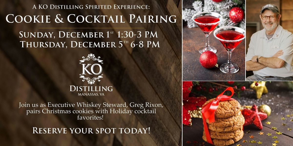 Spirited Experience: Cookie & Cocktail Pairing