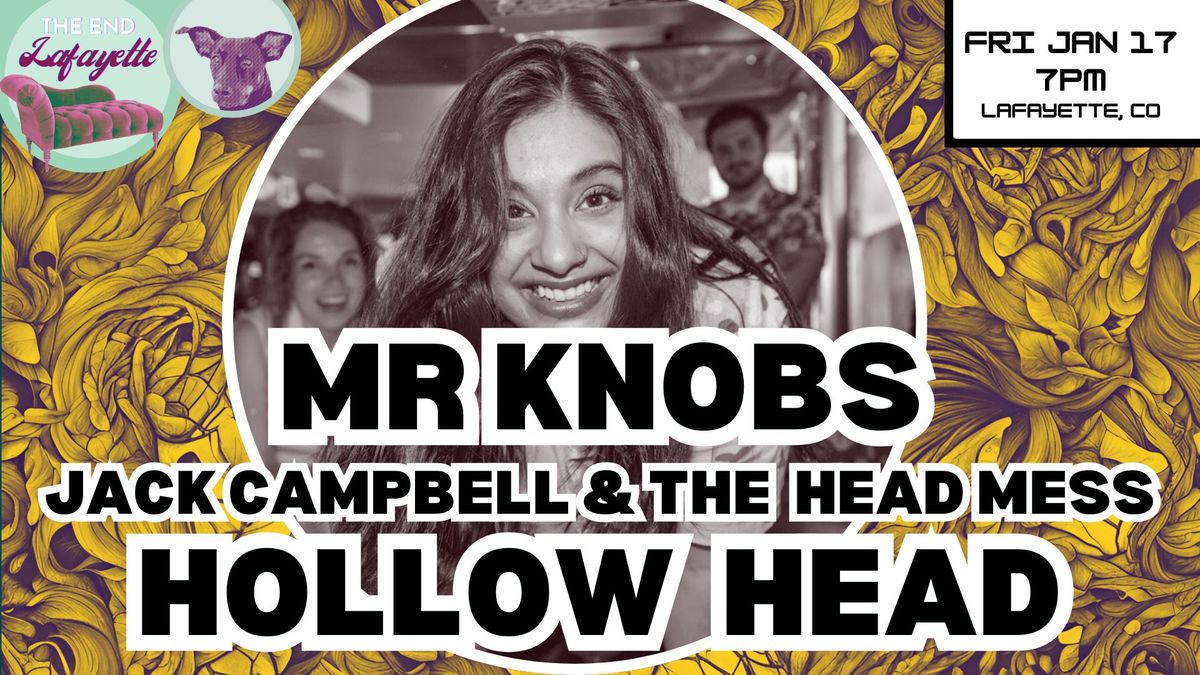 Indie Rock Inferno with Mr Knobs, Jack Campbell & The Head Mess, and Hollow Head