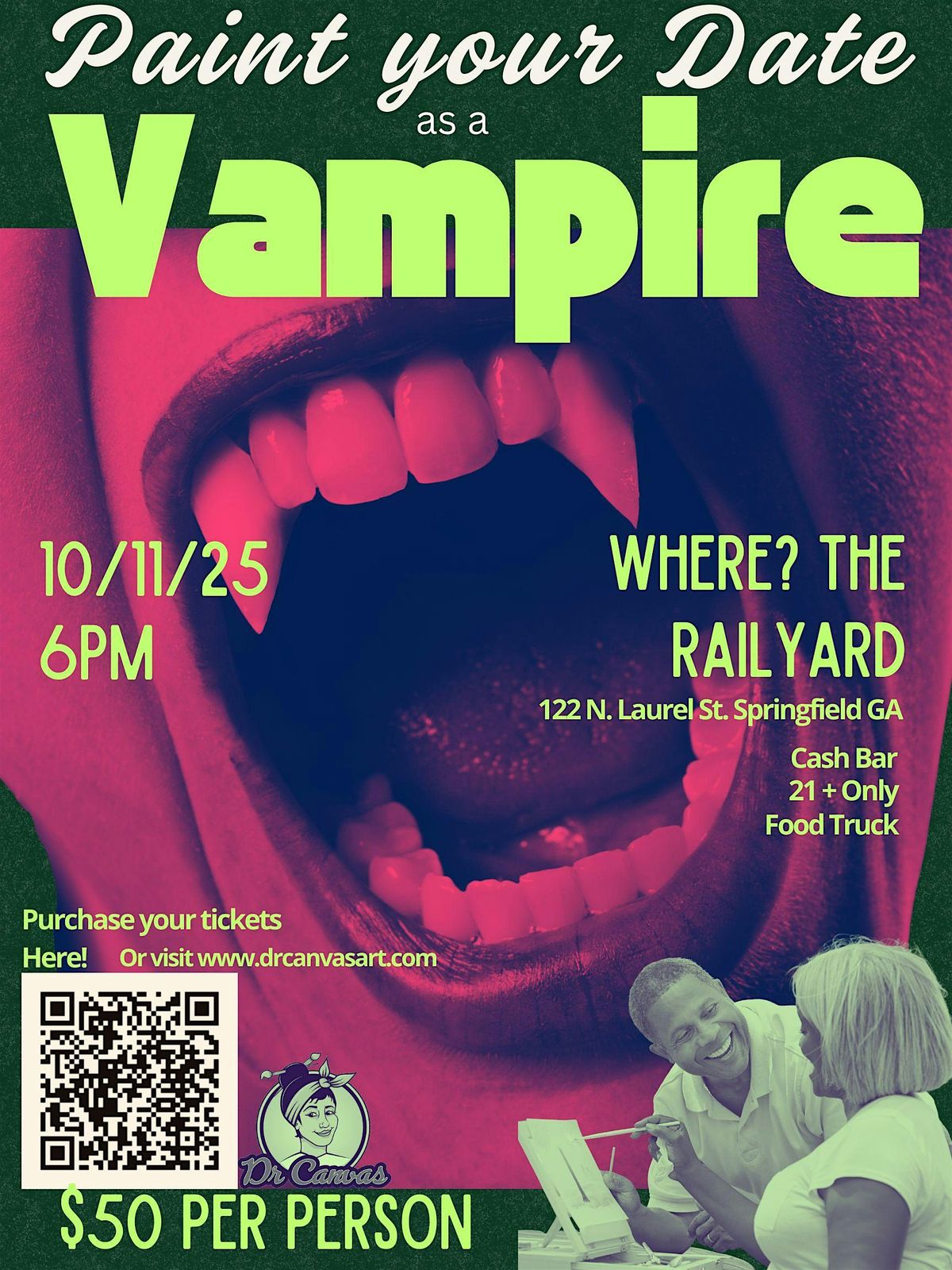 Paint your date, as a VAMPIRE!