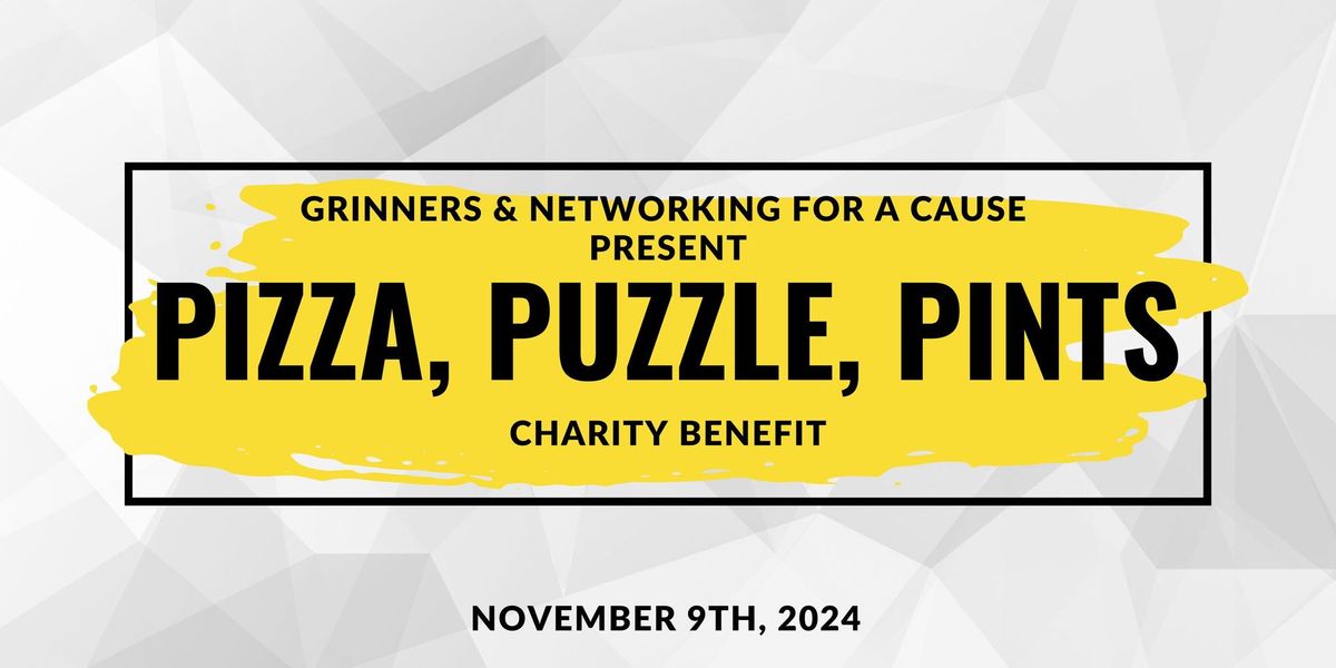 Pizza, Puzzle, Pints Charity Benefit