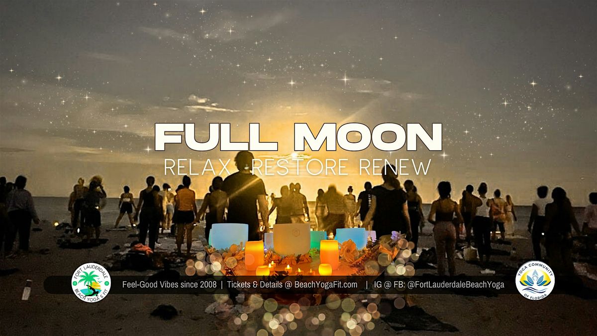 Full Moon \u263e Oceanside Sound Healing Meditation & More