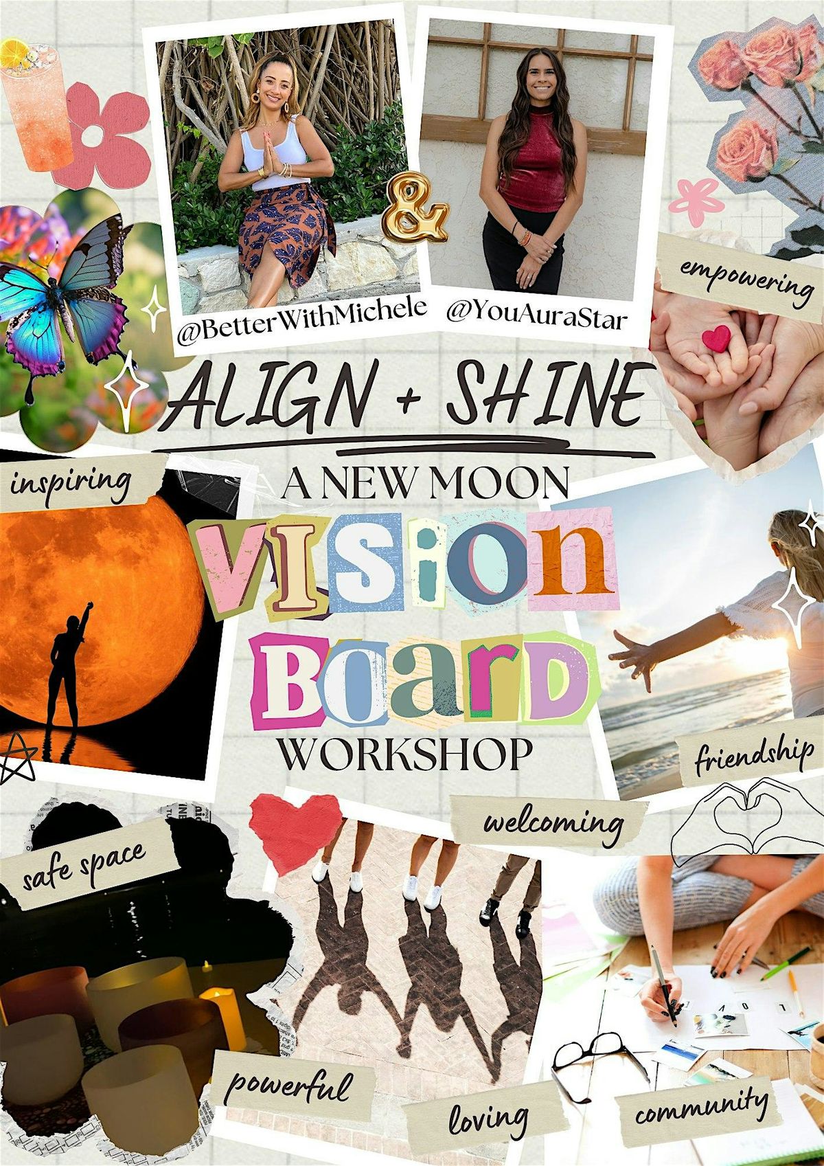 Align + Shine: A New Moon Vision Board Workshop with Sound Healing