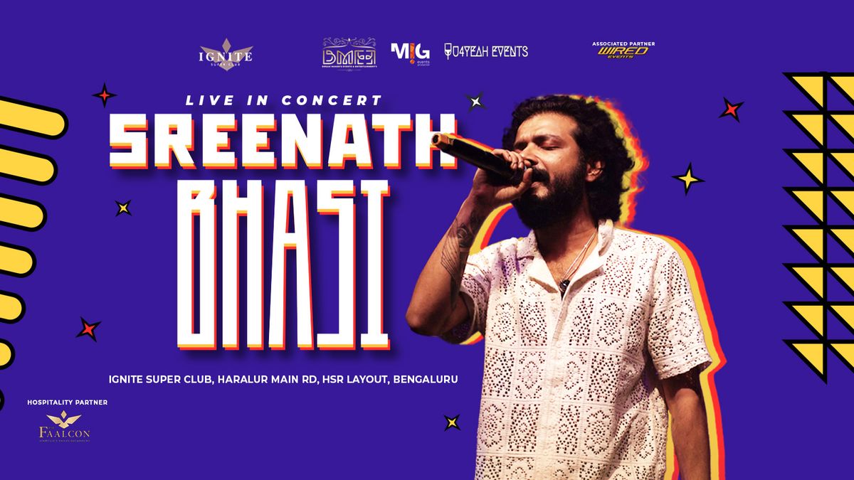 Sreenath Bhasi LIVE Concert At IGNITE Super Club, HSR