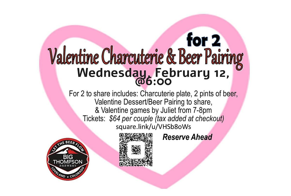 Valentine Charcuterie & Beer Pairing, for 2