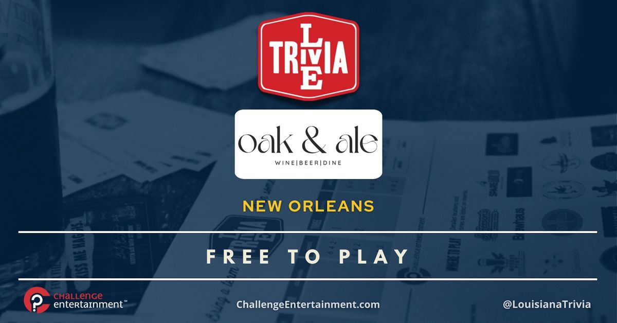 Live Trivia Nights at Oak & Ale