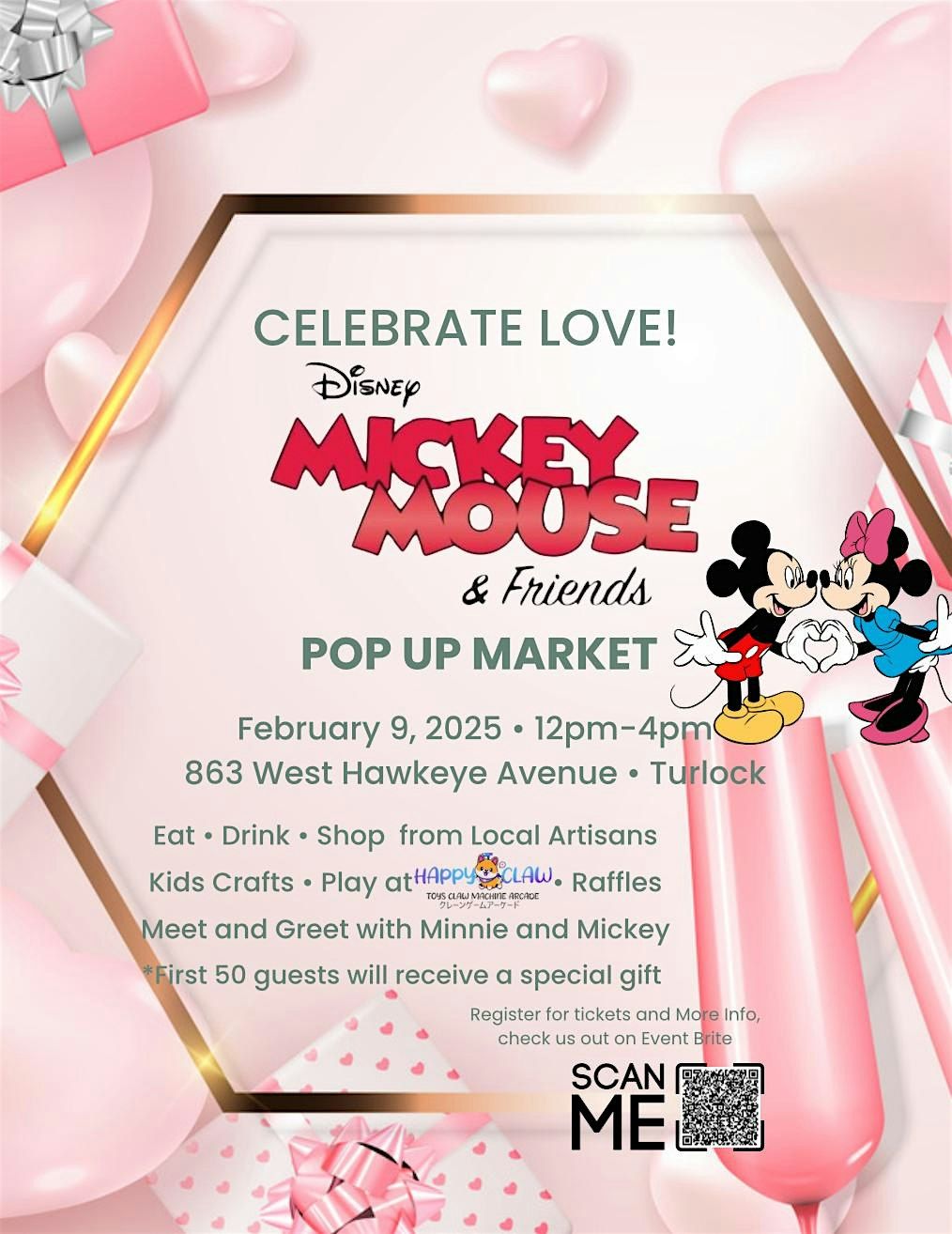 Mickey and Friends Valentine Pop Up Market