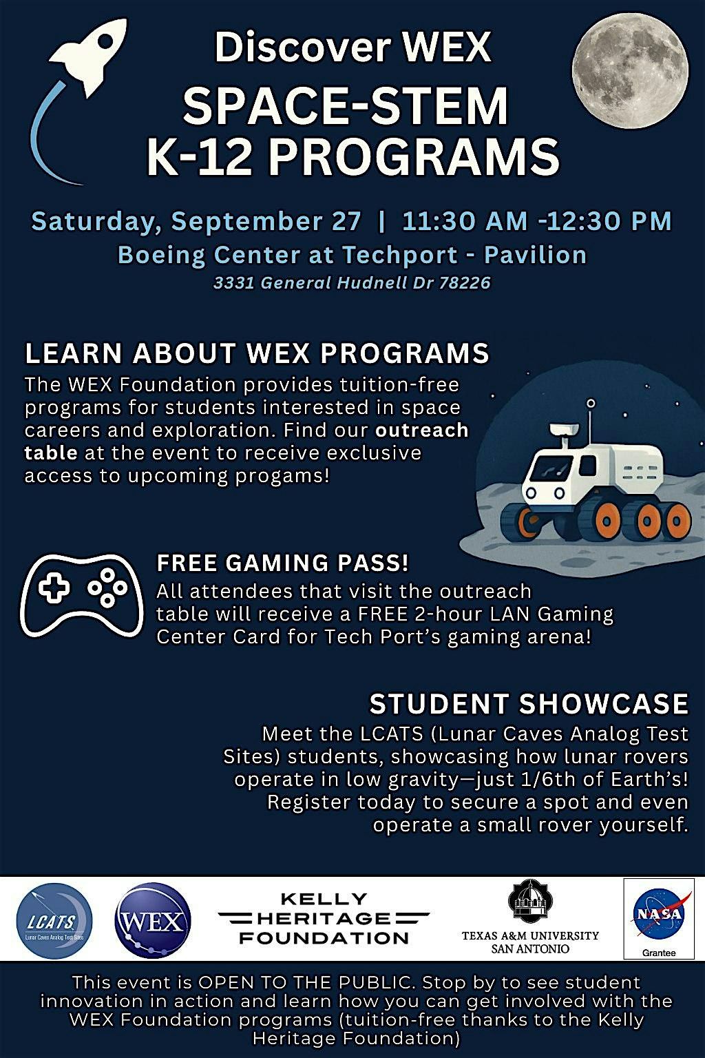 Discover WEX: Space STEM Programs and Student Showcase!