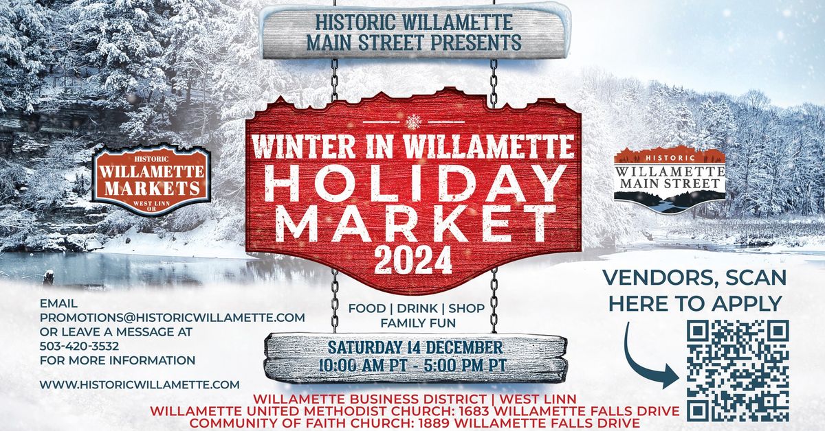 2024 Winter In Willamette Holiday Market