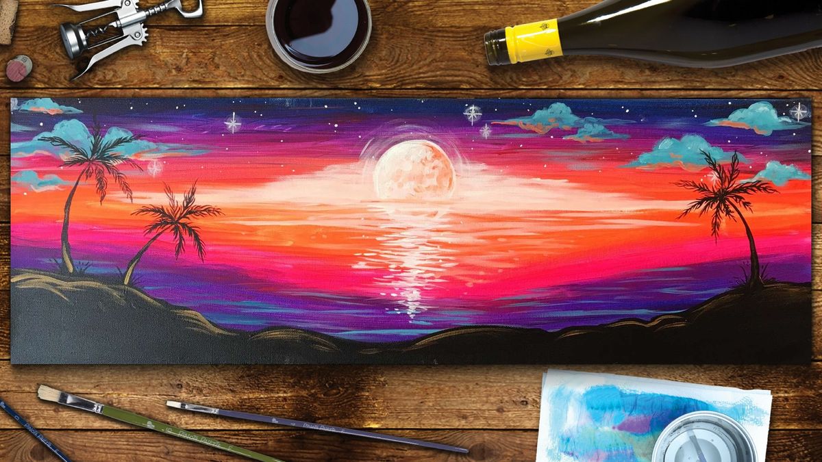 Vibrant Paradise  - Paint and Sip 