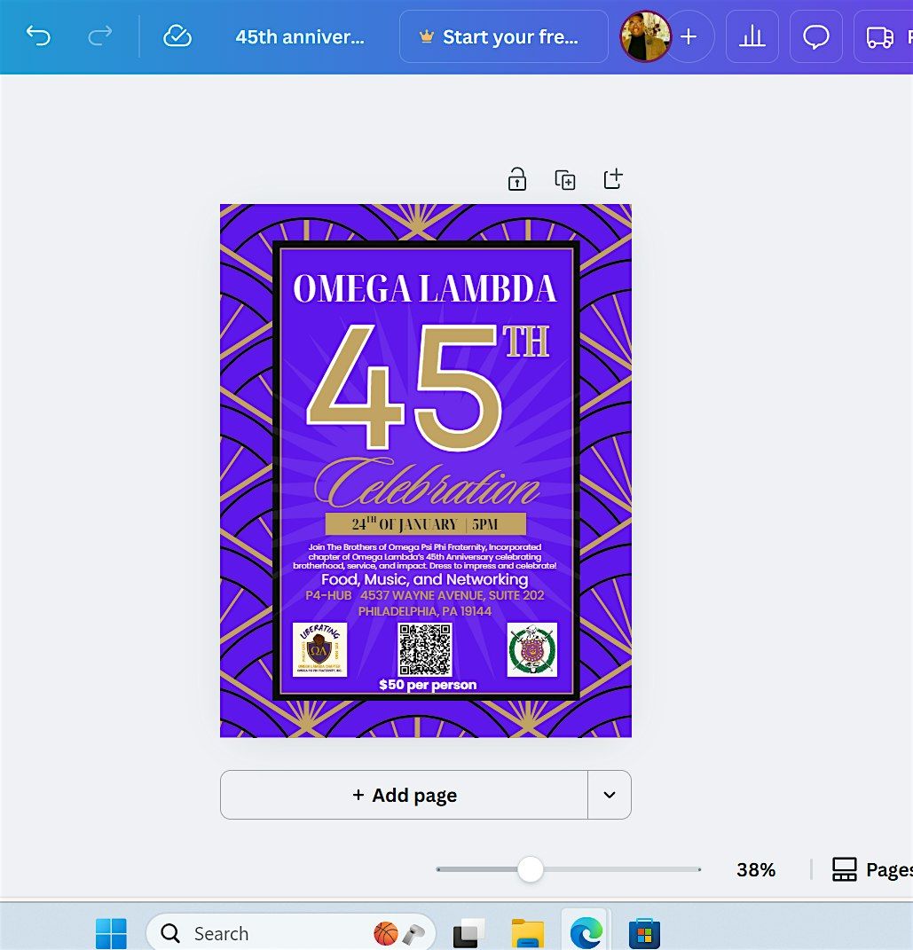 Omega Lambda 45th Anniversary Celebration