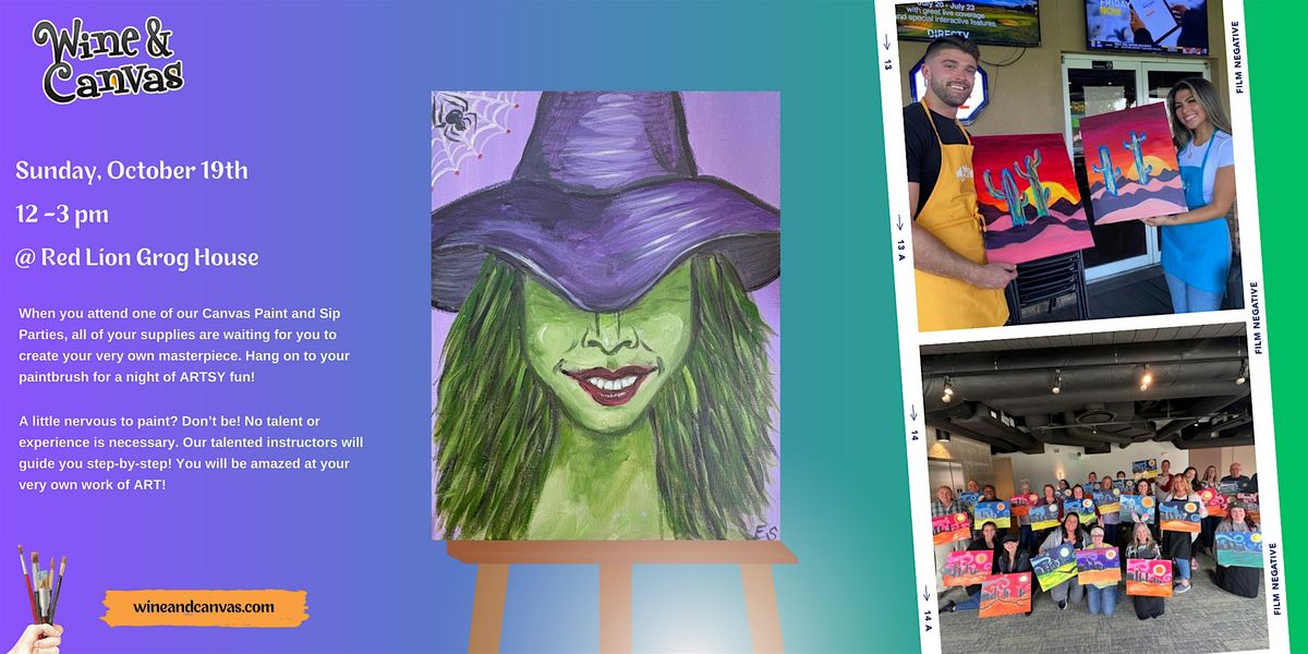 Fountain Square Canvas Class - Witch of Whimsy