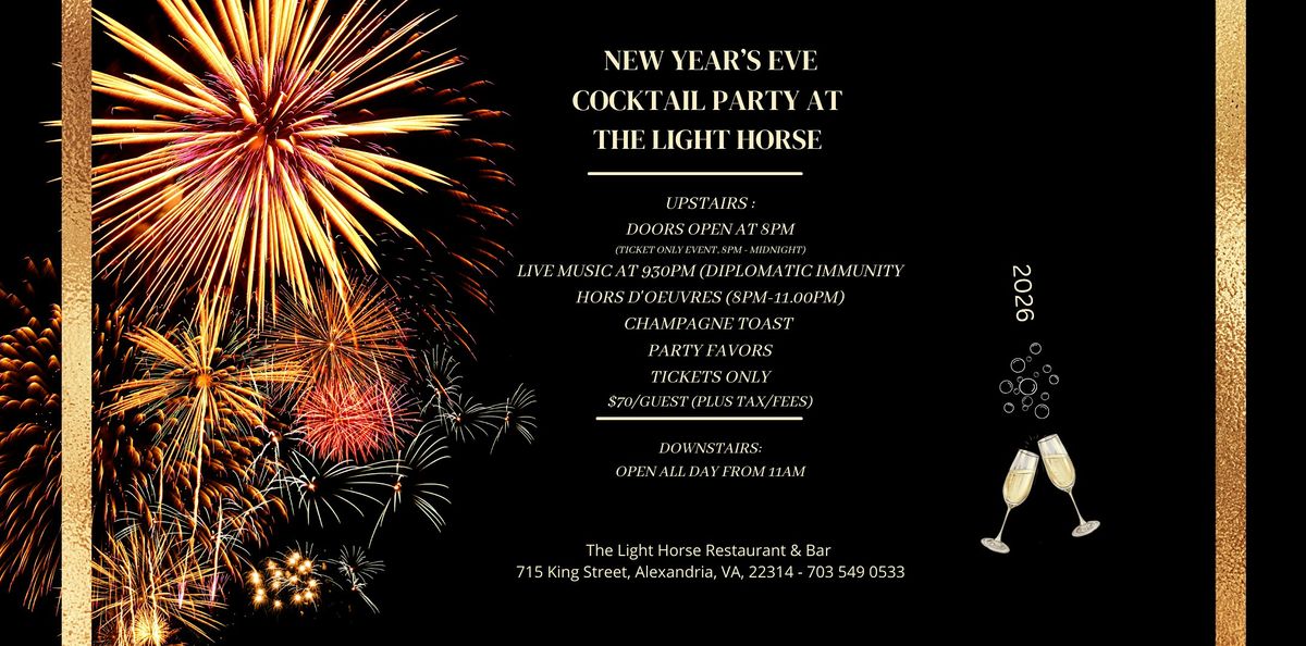 New Years Eve Cocktail Party at The Light Horse Restaurant & Bar