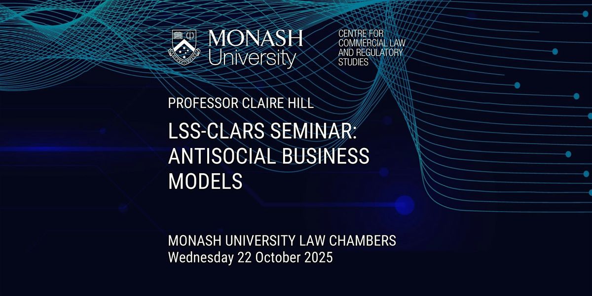 LSS-CLARS Seminar: Antisocial Business Models