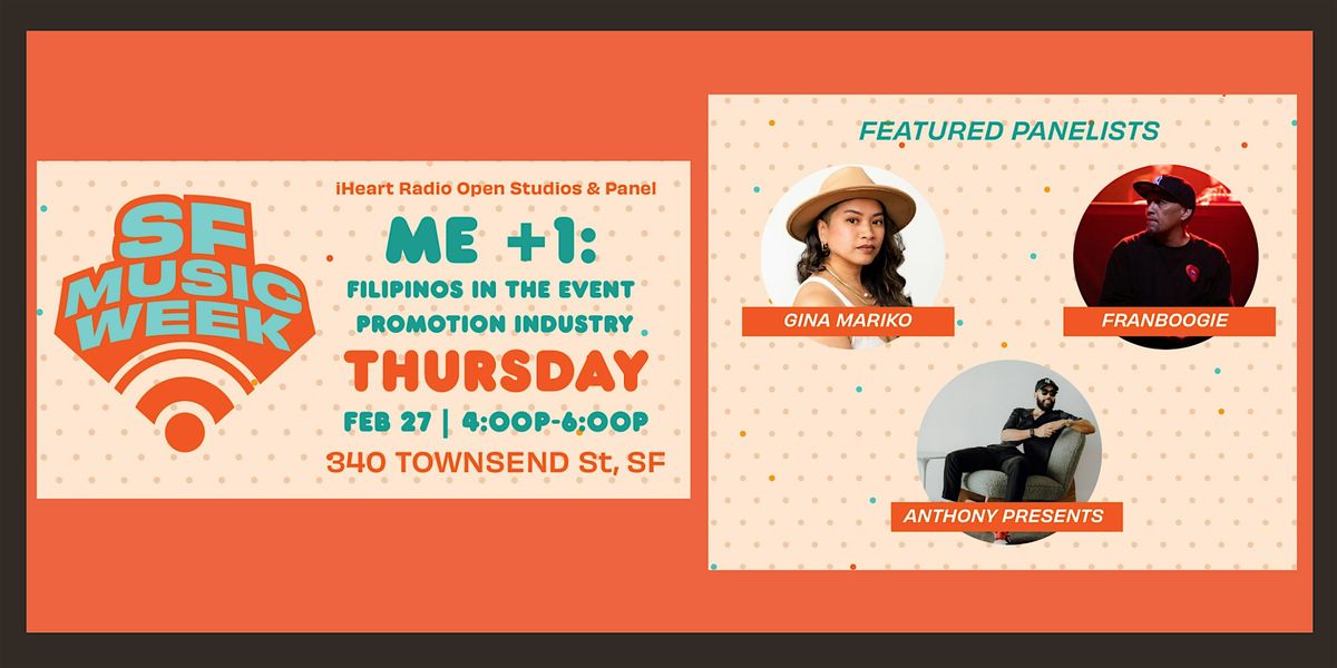 Open Studios & Panel "Me +1: Filipinos in the Event Promotion Industry "