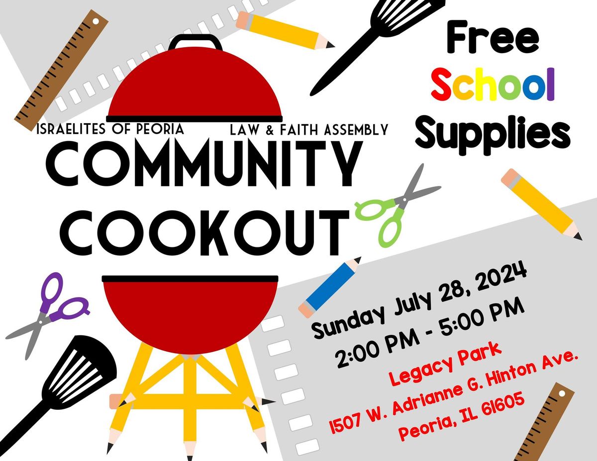 Community Cookout & School Supply Giveaway