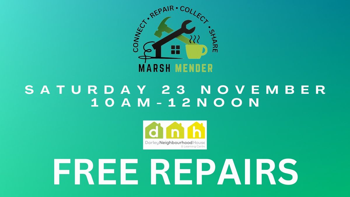 NOVEMBER REPAIR CAFE