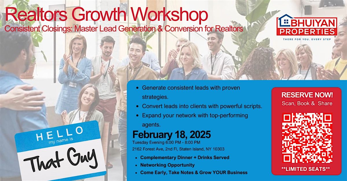 Realtors Growth Workshop: Master Consistent Closings!