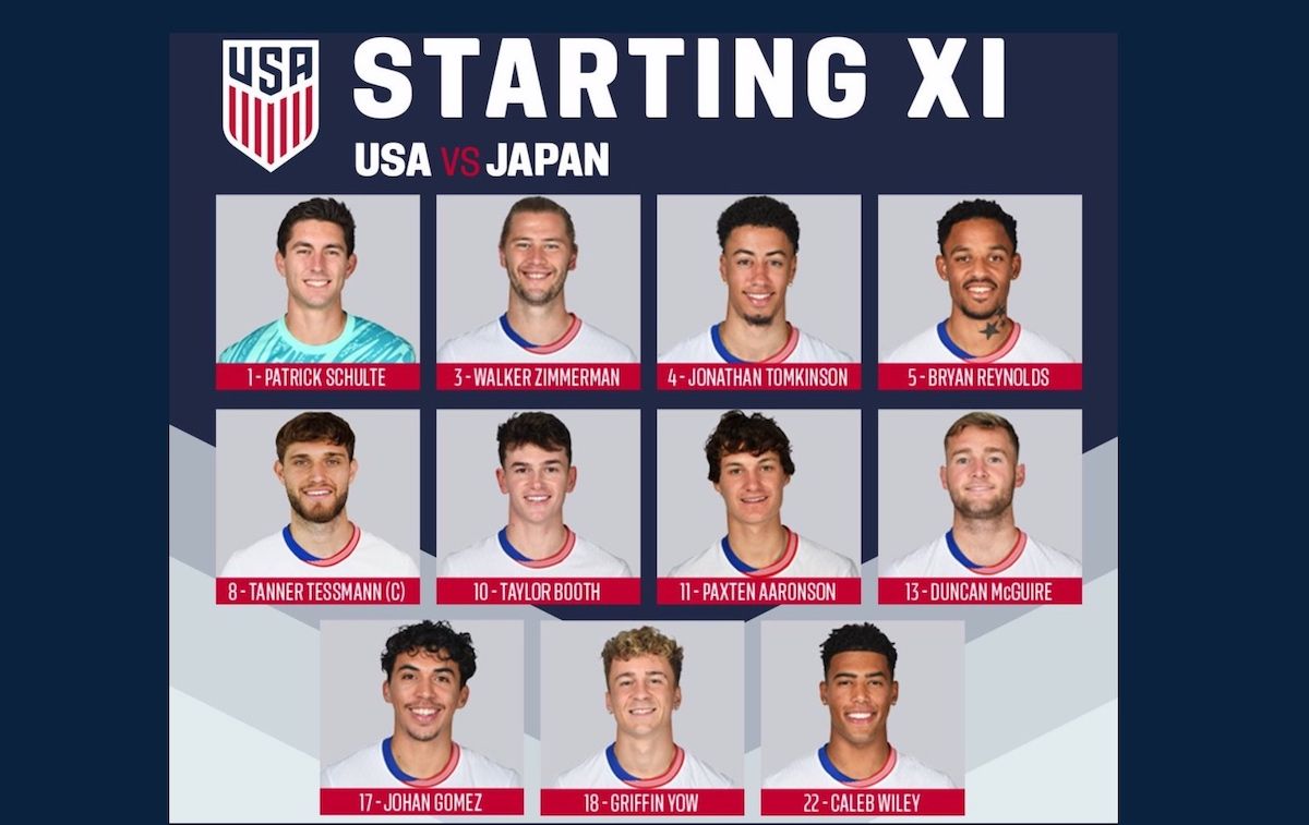Japan at U.S. Mens National Soccer Team