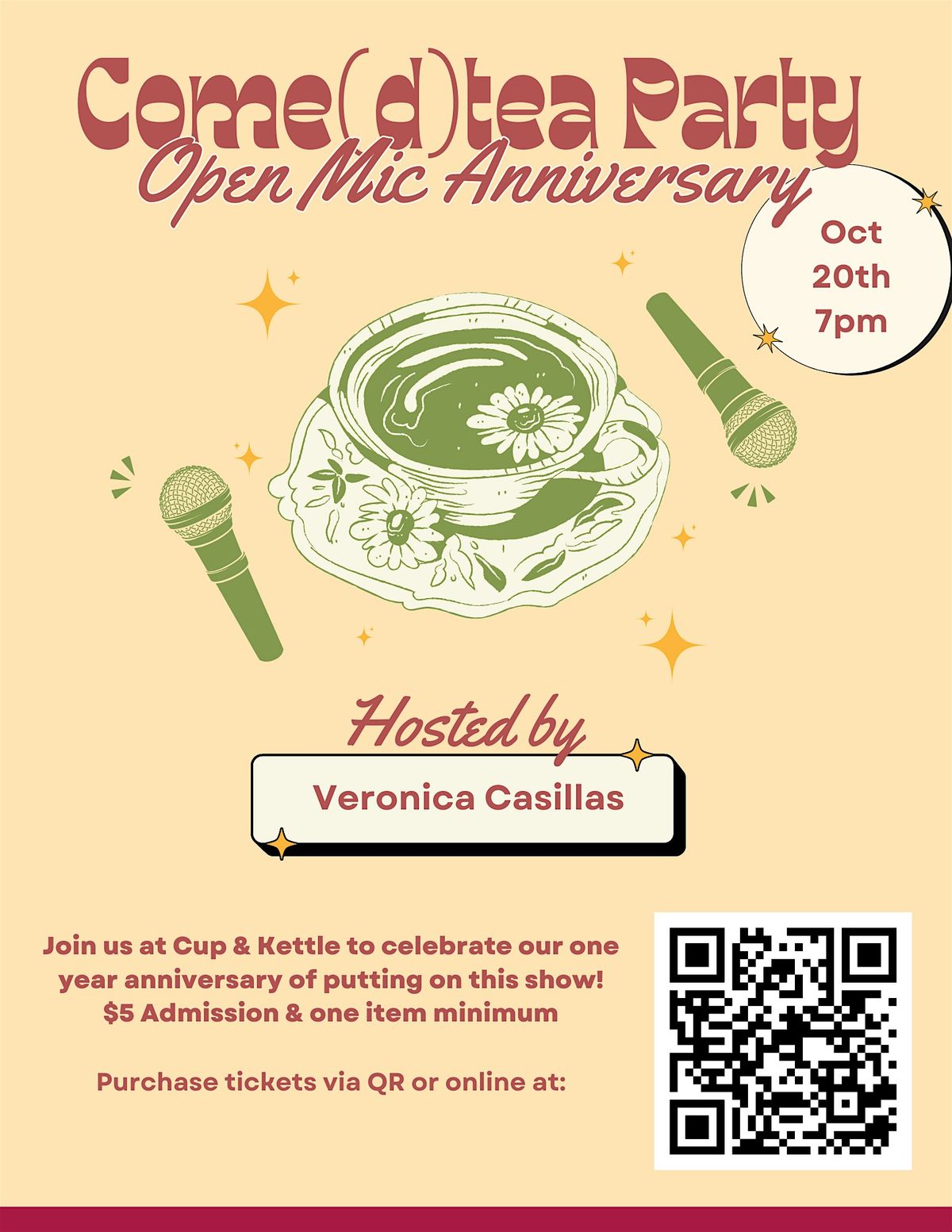 Comedtea Party Open Mic Anniversary