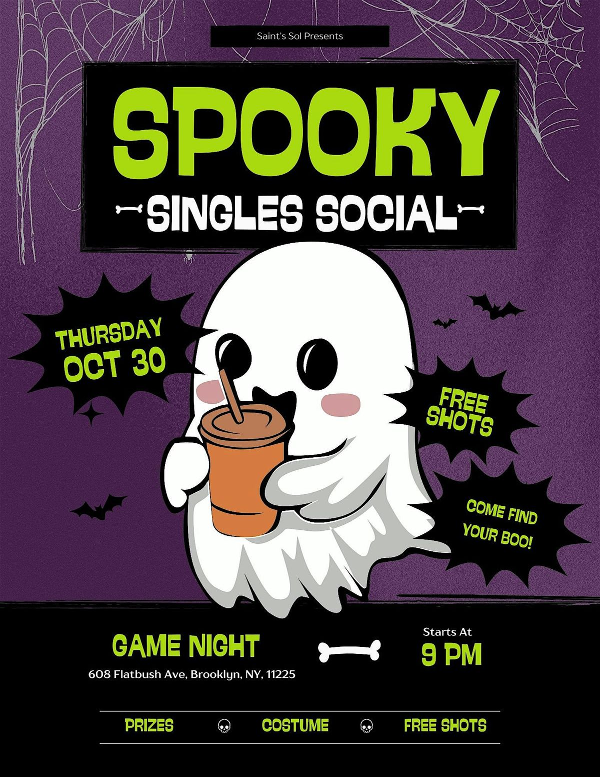 Halloween Eve Spooky Singles Social