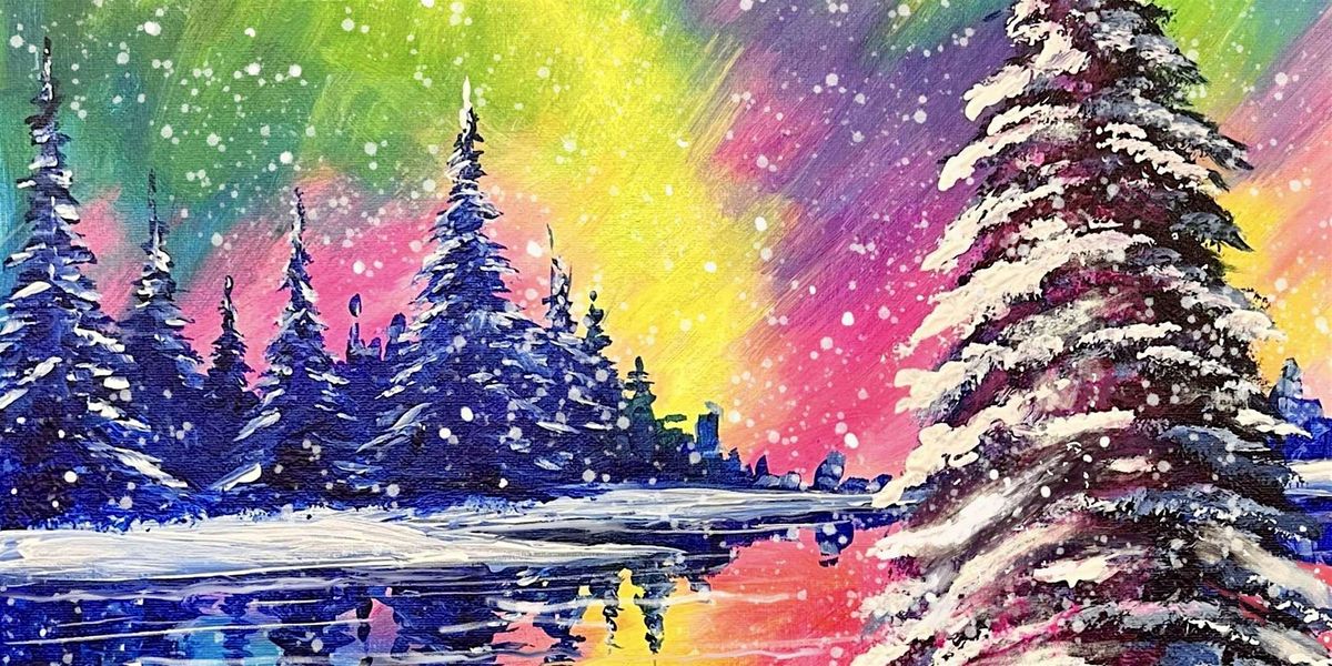 Magical Northern Lights - Paint and Sip by Classpop!\u2122