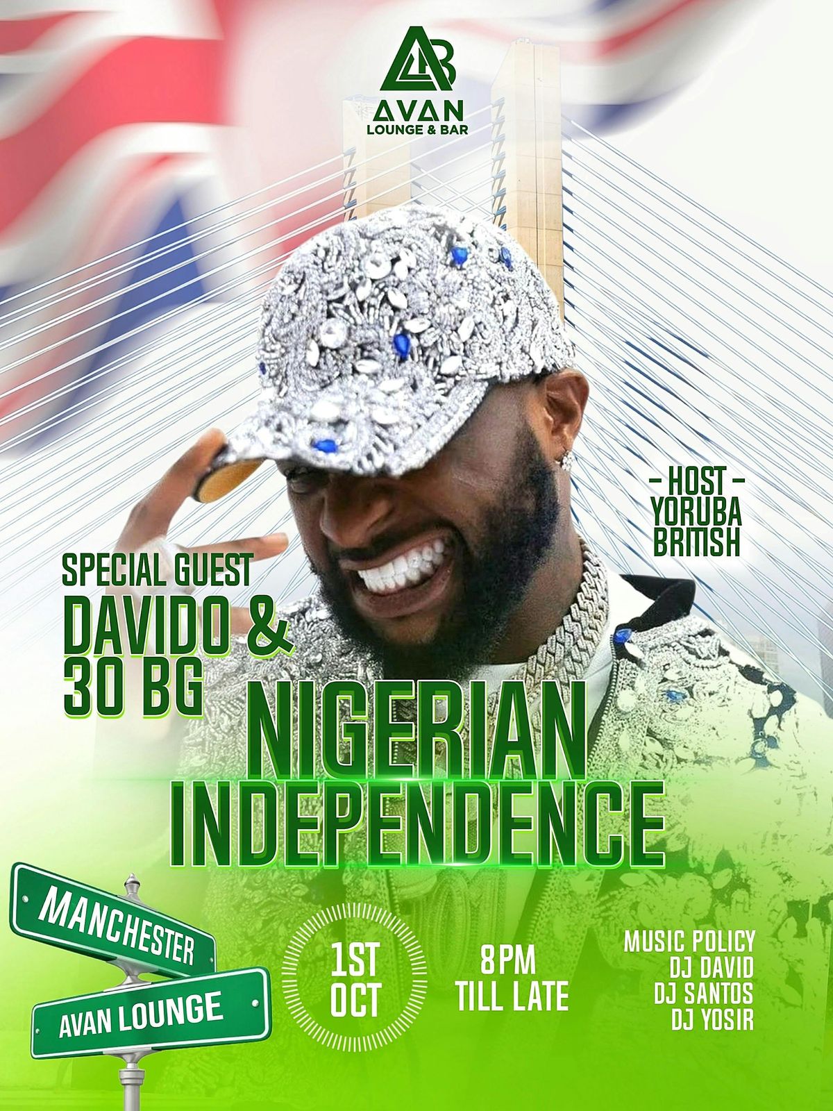Avan Lounge Presents: NIGERIAN INDEPENDENCE CELEBRATION with Special Guest: Davido &amp; 30BG