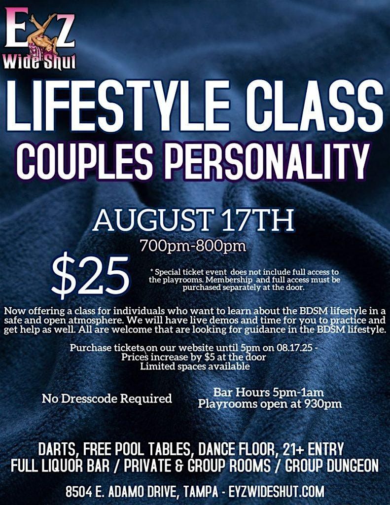 Lifestyle Class: Couples Personality