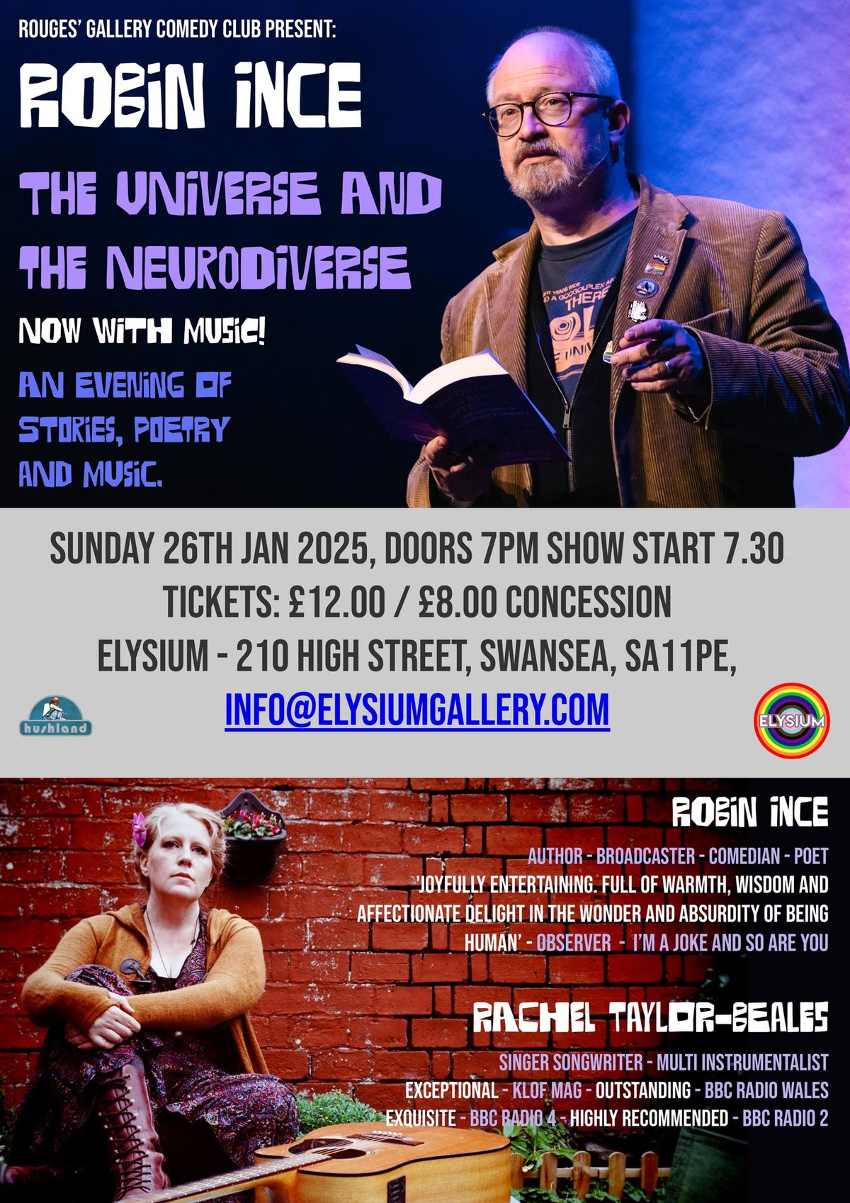 Robin Ince: The Universe & The Neurodiverse - now with music! An evening of stories, poetry & more