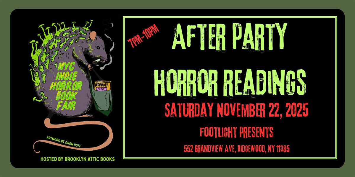 Official After Party of the NYC Indie Horror Book Fair