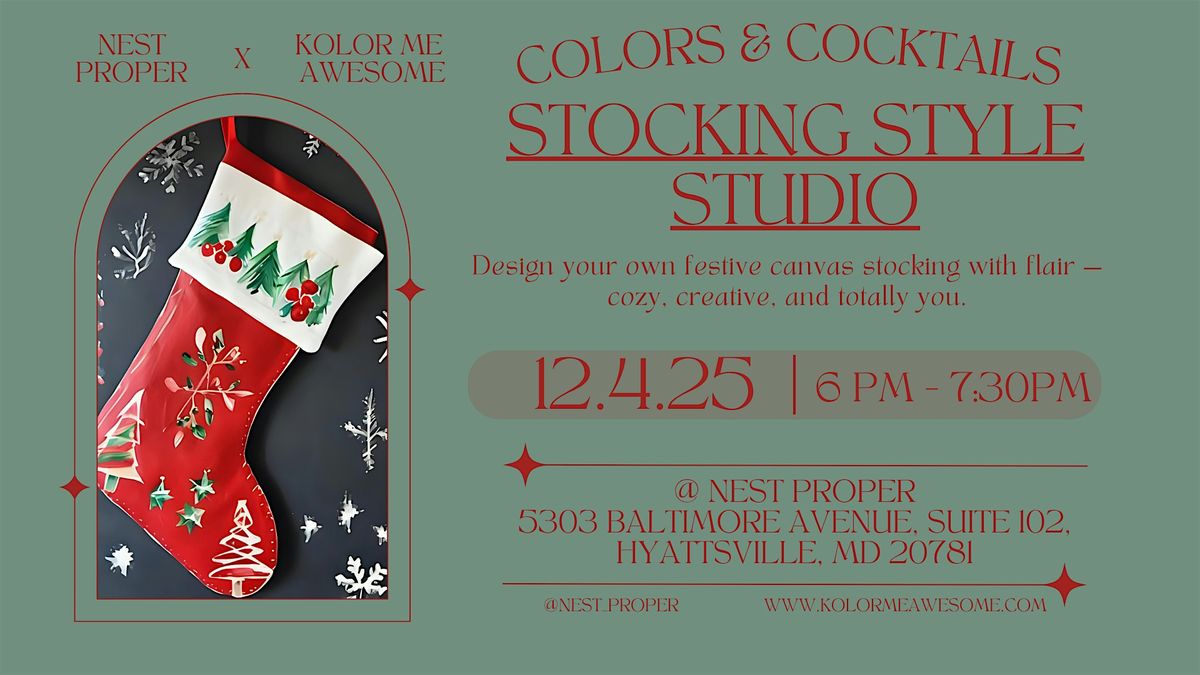 Stocking Style Studio: Design Your Own Festive Canvas Stocking
