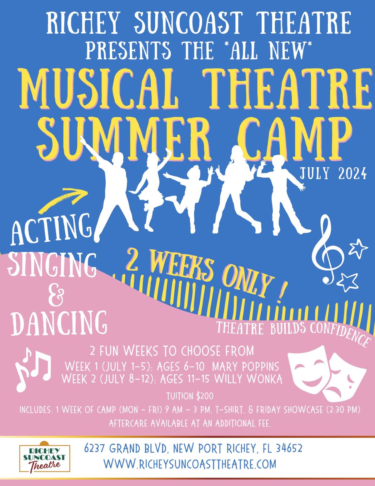 Richey Suncoast Musical Theatre Summer Camp - Ages 11-15 - July 8-12