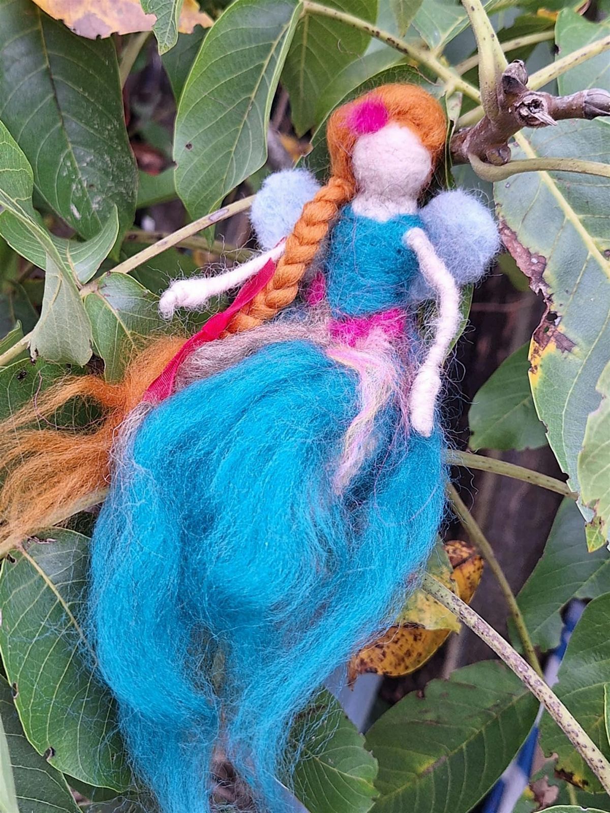 Needle Felted Christmas fairy