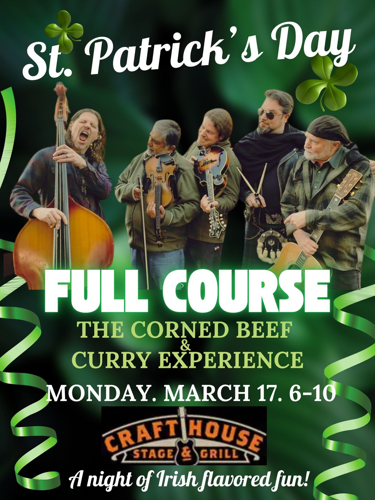 St. Patrick's Day Reunion: Corned Beef & Curry Band FULL COURSE