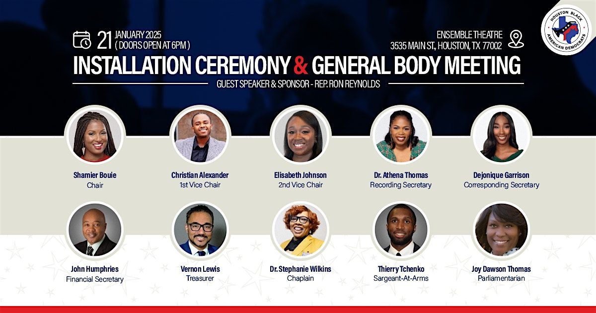 Installation Ceremony and General Body Meeting