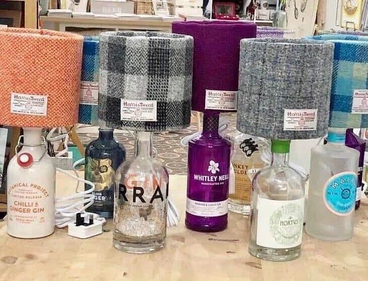 Workshop - Harris Tweed Bottle Lamp with Another Old Nag