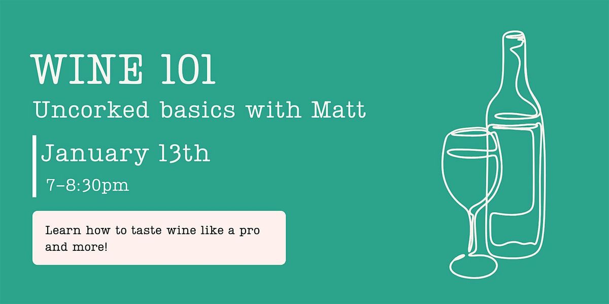 Wine 101 ~ Uncorked basics with Matt