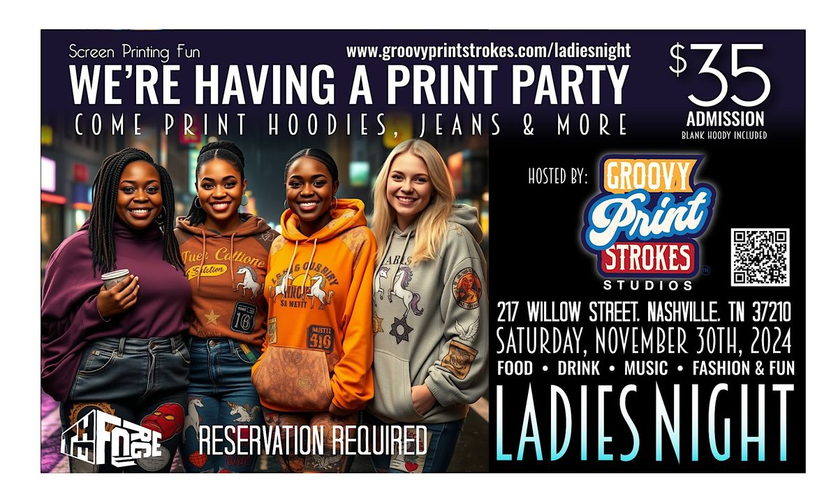 LADIES NIGHT @ Groovy Print Strokes Studio