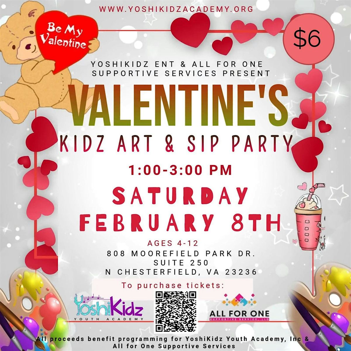 kids art and sip party