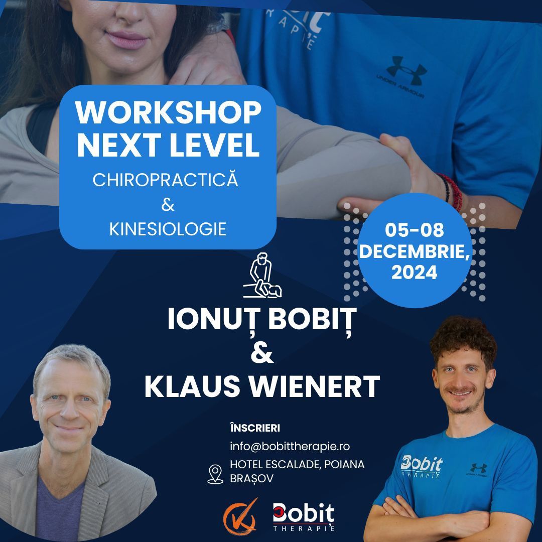 Workshop \u2018Next Level\u2019 Chiropractica \u0219i Kinesiologie  