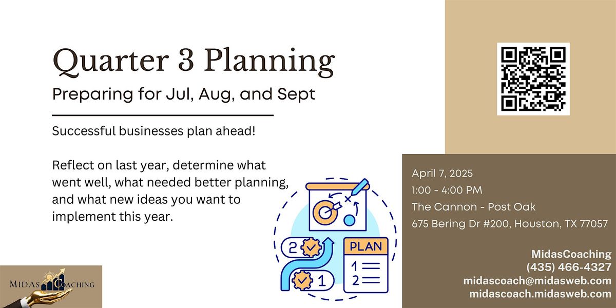 Business Development Workshop: Quarter 3 Planning