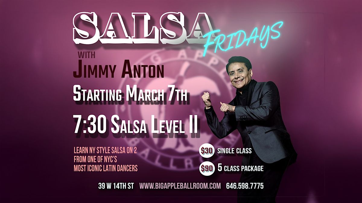 Salsa Level II with Jimmy Anton in New York