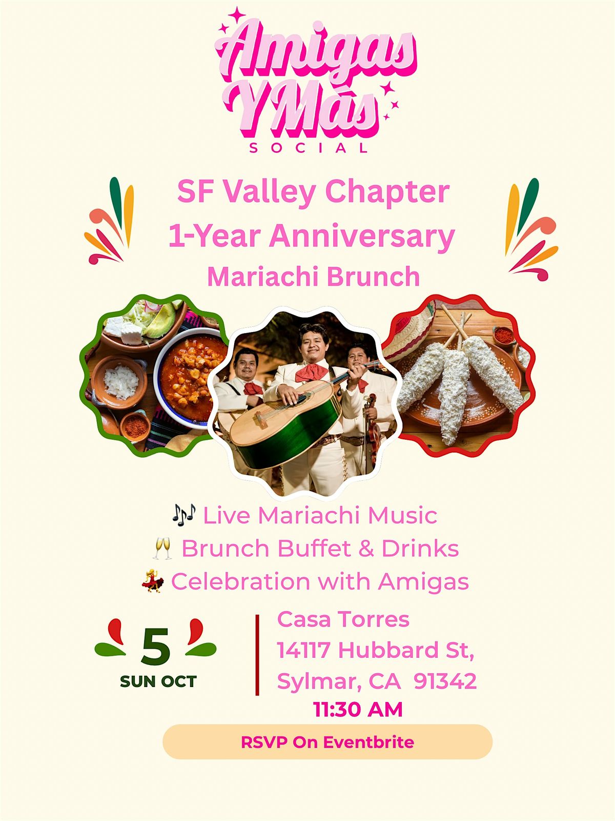 Latina Amigas Y M\u00e1s Social- SF Valley Chapter 1-Year Anniversary Brunch