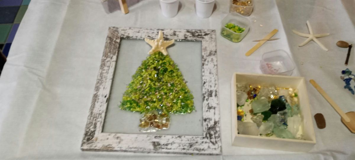 Christmas tree or palm tree? glass class-Triple Sun Distillery in Emmaus!