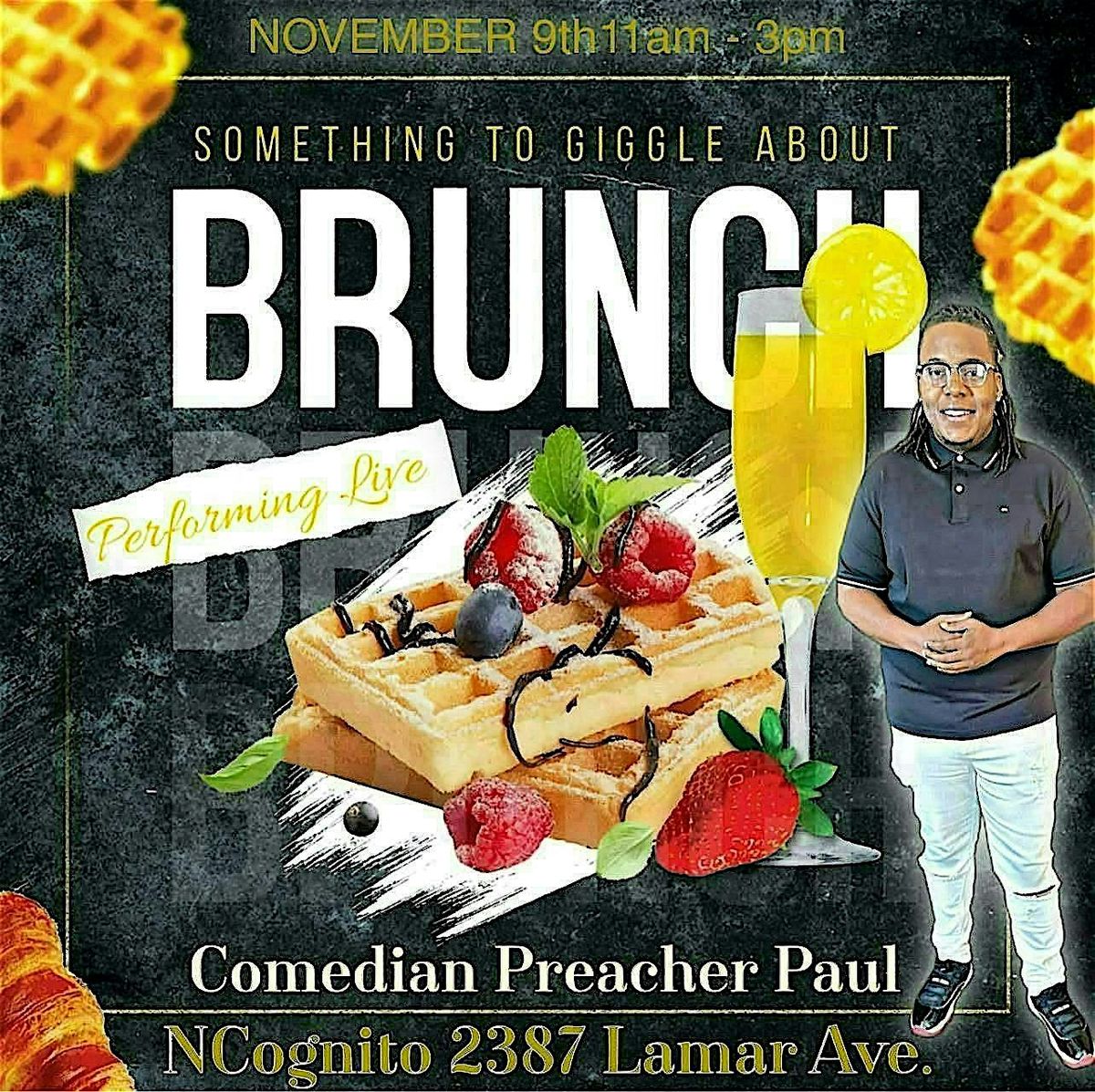 SOMETHING TO GIGGLE ABOUT COMEDY BRUNCH