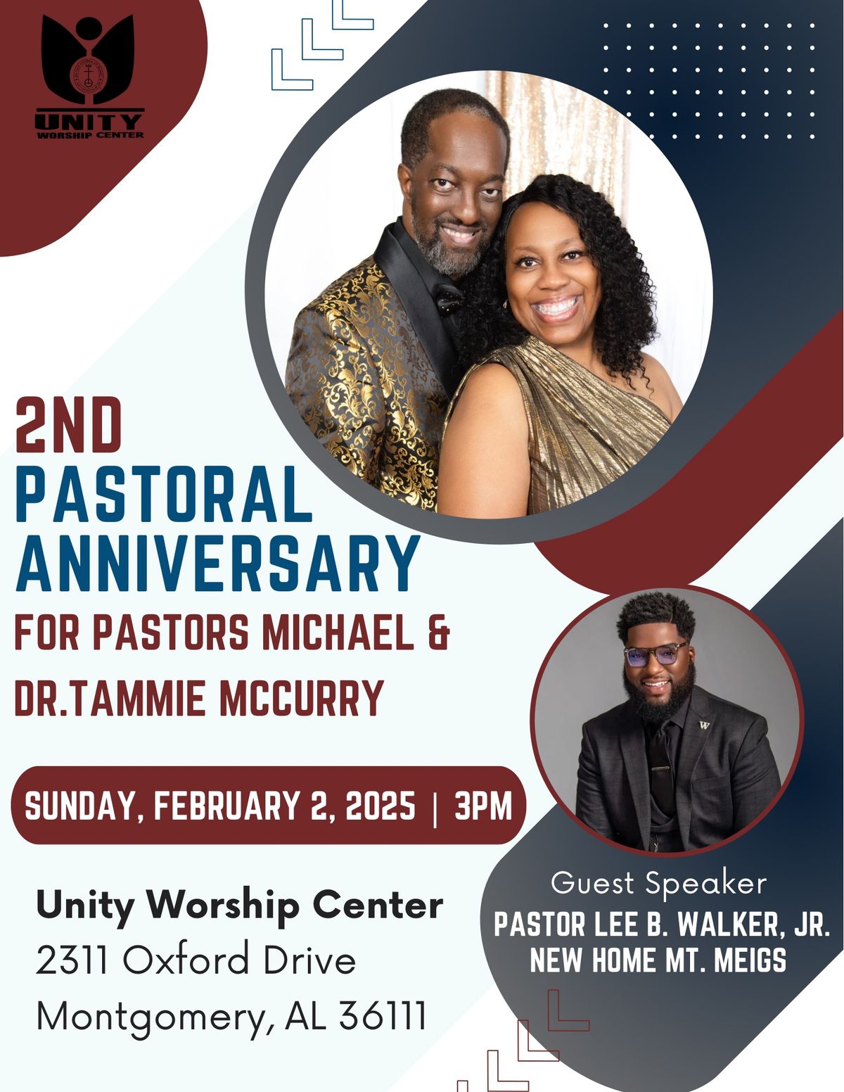 2nd Pastoral Anniversary for Pastors Michael and Dr. Tammie McCurry