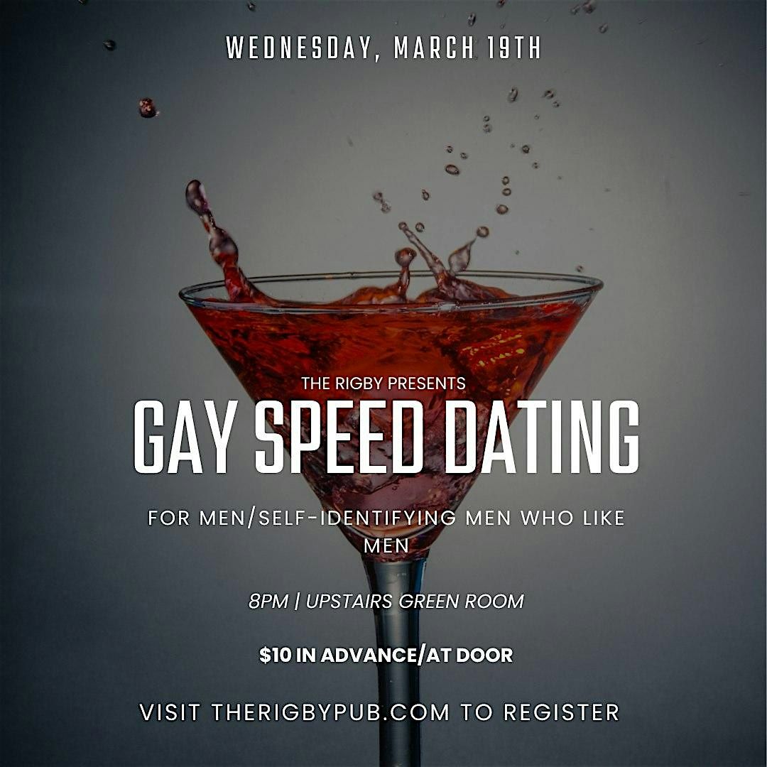 Gay Speed Dating for men seeking men and self-identifying men