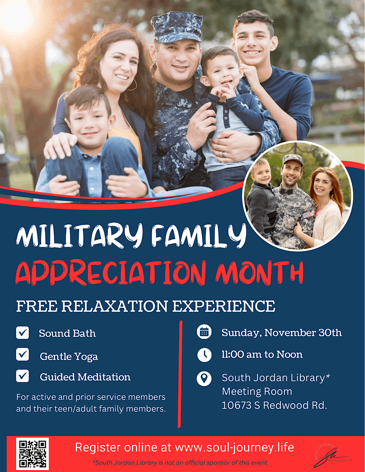 Military Family Appreciation - FREE Relaxation Experience