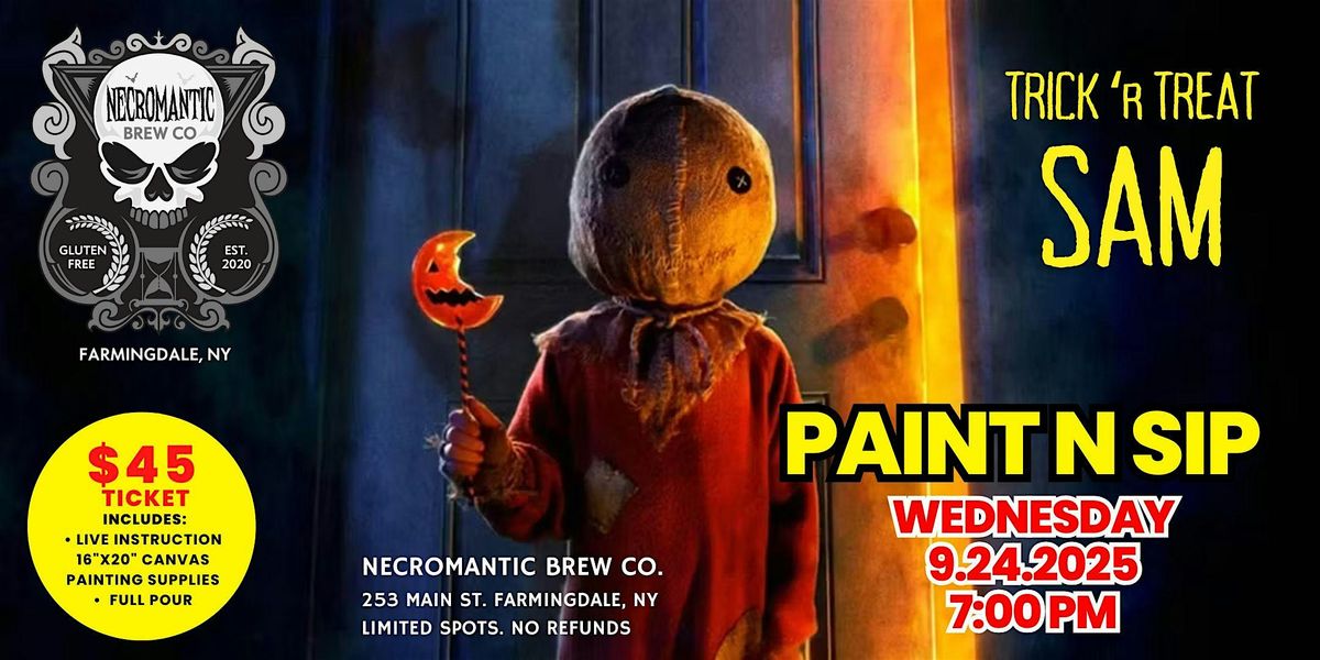PAINT N SIP: SAM (TRICK R TREAT)