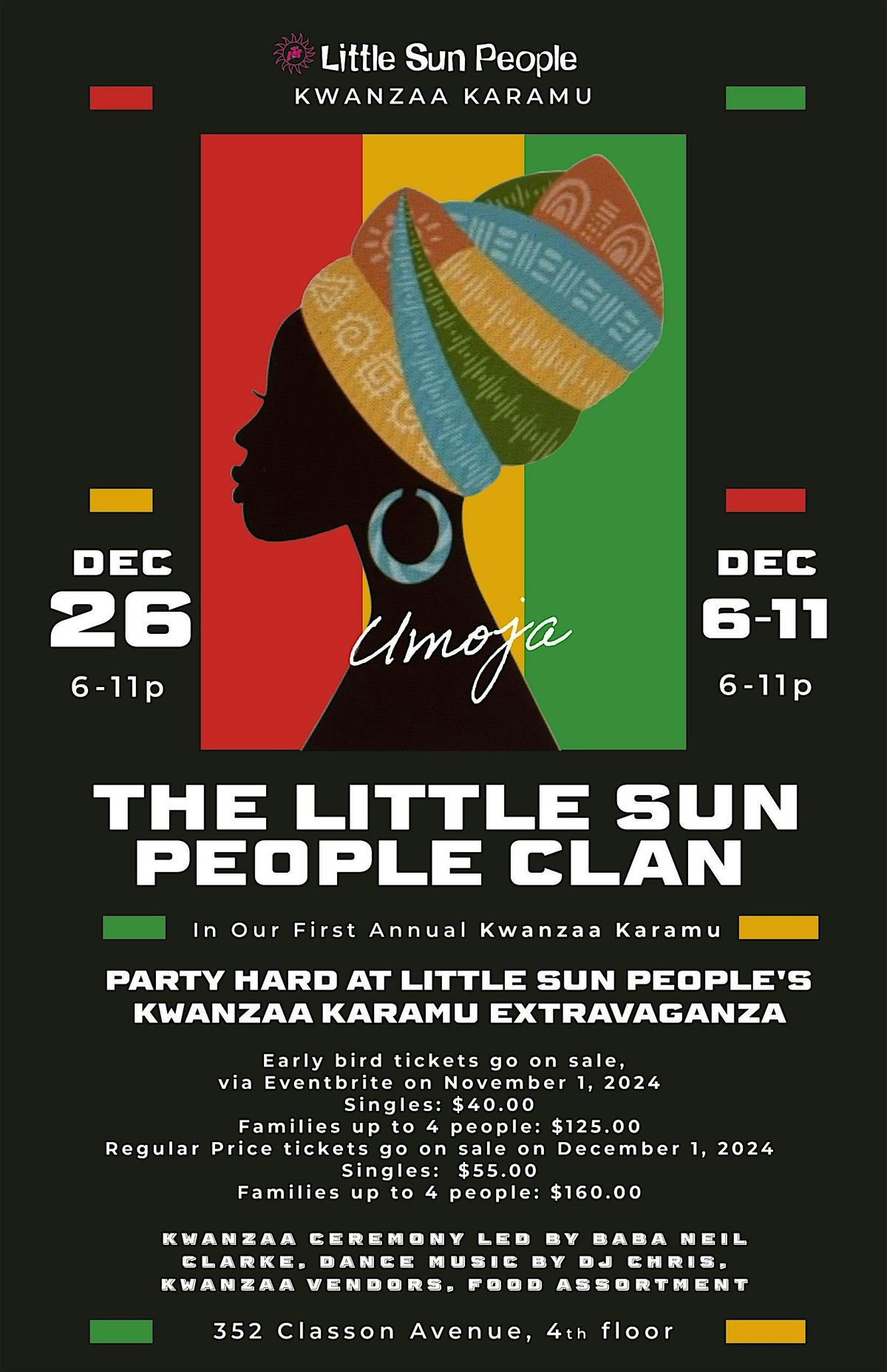 Umoja - Little Sun People's Kwanzaa Karamu Ceremony & Dance Party